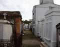 Creepy alley way of cemetery in the big easy