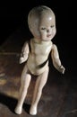 Creepy antique doll