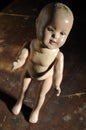 Creepy antique doll