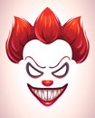 Creepy clown mask. Royalty Free Stock Photo