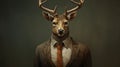 Creepy Deer Man Illustration: Dystopian Realism By Joshua Hoffine