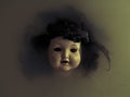 Creepy doll face