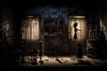 Creepy Dollhouse Shadows Shadows cast on a