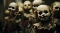 Creepy Dolls Close Up: A Hauntingly Captivating Photo