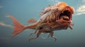 Creepy Fish Zombie: A Surreal And Playful Character Design