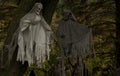 Creepy Halloween Ghosts in the Trees