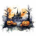 Creepy halloween background insect spooky house background halloween phone background scary clowns wallpapers Royalty Free Stock Photo