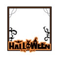 Creepy halloween frame design vector Royalty Free Stock Photo