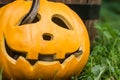 Creepy Halloween Pumpkin Royalty Free Stock Photo