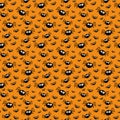 Creepy Halloween wallpaper with spiders. Seamless pattern. Vector Royalty Free Stock Photo