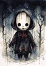 Creepy Hoodie Girl: A Terrifying Encounter in the Dark and Rainy