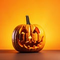 Creepy Jack O Lantern: Carved Pumpkin