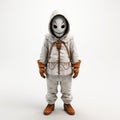 The Creepy Kid: A Stylish And Symbolic Octane Render Royalty Free Stock Photo