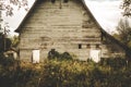 Creepy old barn in the Oregon countryside