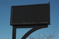 Creepy old vintage blank blank black billboard entrance sign Royalty Free Stock Photo