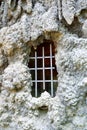 Creepy window at Wallenstein Palace Royalty Free Stock Photo