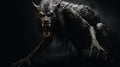 Creepy Wolf Creature: A Dark And Grotesque Hybrid Humanoid