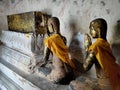 Cremation of Buddha Statue at Wat Intharam Worawiharn Royalty Free Stock Photo