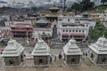 Cremation ceremony along the holy Bagmati River at Pashupatinath Hindu Temple and the Burning Ghats in Kathmandu Nepal - UNESCO.