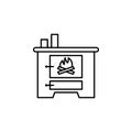 crematory, death outline icon. detailed set of death illustrations icons. can be used for web, logo, mobile app, UI, UX