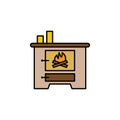 crematory, death outline icon. detailed set of death illustrations icons. can be used for web, logo, mobile app, UI, UX