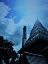 Crematory in thai temple at a Buddhist temple wat thai.the Most Thais are cremated in accordance with a Buddhist ritual