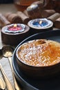 Creme Brulee crackly caramel topping