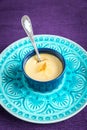 Creme caramel in the pot Royalty Free Stock Photo