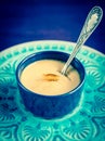 Creme caramel in the pot Royalty Free Stock Photo