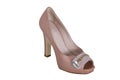 Creme high heeled shoes