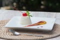 Creme panna cota pudding souffle flan dessert