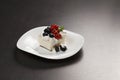 Cremeschnitte with berries Royalty Free Stock Photo