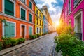 Cremieux Street Rue Cremieux, Paris, France. Rue Cremieux in the 12th Arrondissement is one of the prettiest residential streets