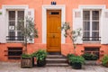 Cremieux Street Rue Cremieux , Paris, France. Rue Cremieux in the 12th Arrondissement is one of the prettiest residential streets