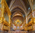 The Main Chapel of Santa Maria Assunta Cathedral, on April 6 in Cremona, Italy Royalty Free Stock Photo