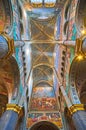 The masterpiece interior of Cremona Cathedral, on April 6 in Cremona, Italy Royalty Free Stock Photo