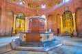 In medieval Baptistery, on April 6 in Cremona, Italy