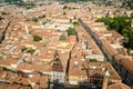 Cremona, Italy, panorama from the Torrazzo Royalty Free Stock Photo