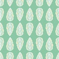 Crenate Leaf Margin Vector Repeat Pattern