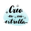 Creo en mi estrella, vector