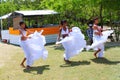 Creole dancers - Sega dance. Royalty Free Stock Photo