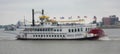 Creole Queen Paddle Boat Cruising the Mississippi River Royalty Free Stock Photo