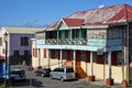 A creole style tenement house in Roseau city on January 9, 2017. Roseau is the capital of Dominica island, Lesser Antilles