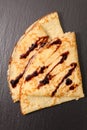 Crepe with chocolate Royalty Free Stock Photo