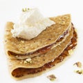 Crepe with Jam and Cream Royalty Free Stock Photo