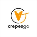 Crepe Logo Design food shop industry illustration