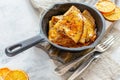 Crepe Suzette with orange sauce Royalty Free Stock Photo