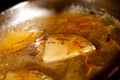 Crepe suzette, pancake with oranges Royalty Free Stock Photo