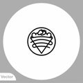 Crepe vector icon sign symbol