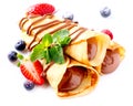 Crepes With Chocolate Cream